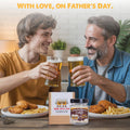 SOLMAY Funny Beer Cheers Gift Jar with 60 Uplifting Messages for Dad 0.5