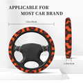 Overlook Hotel Carpet Steering Wheel Cover Universal 15 inch Black