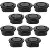 Homoyoyo 10PCS Car Rear Bumper Radar Hole Cover Plastic Plugs Black