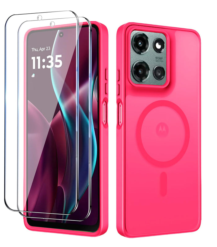 Motorola Moto G 2025/2026 Case,Magnetic Moto G Play 2026 Case Phone Case with Sc