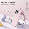 14 Pro Max Case 6.7, Slim Liquid Silicone 3 Layers Full Covered Soft Gel Rubber
