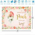 7x5ft A Sweet Little Peach is On The Way Backdrop for Baby Shower Pink Peach