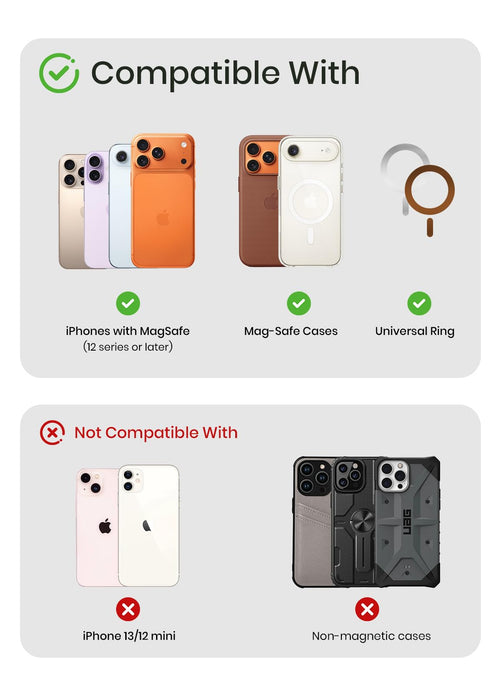 Wallet Slim 3-Card — RFID Blocking Vegan Leather with Card Ejection for iPhone 1