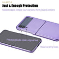 for Samsung Galaxy Z Flip 4 Mganetic Case Purple Full Cover Hard PC Ultra-Thin A