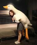 Srutirbo Giant Goose Stuffed Animal Plush Pillow White 37.5 Inch