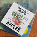 ENGVZ Apple Decor Wooden Box Sign Rustic Farmhouse Kitchen Bathroom 1x4x6in