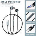 Wired Earbuds – Noise Canceling, Volume Control & Mic for iPhone 17/16/15, Samsu