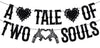 LOVELY BITON A Tale of Two Souls Halloween Wedding Banner Black Paper