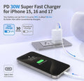 USB-C Fast Charging Block — PD Wall Charger Adapter for iPhone 17/17 Air/16/15/1