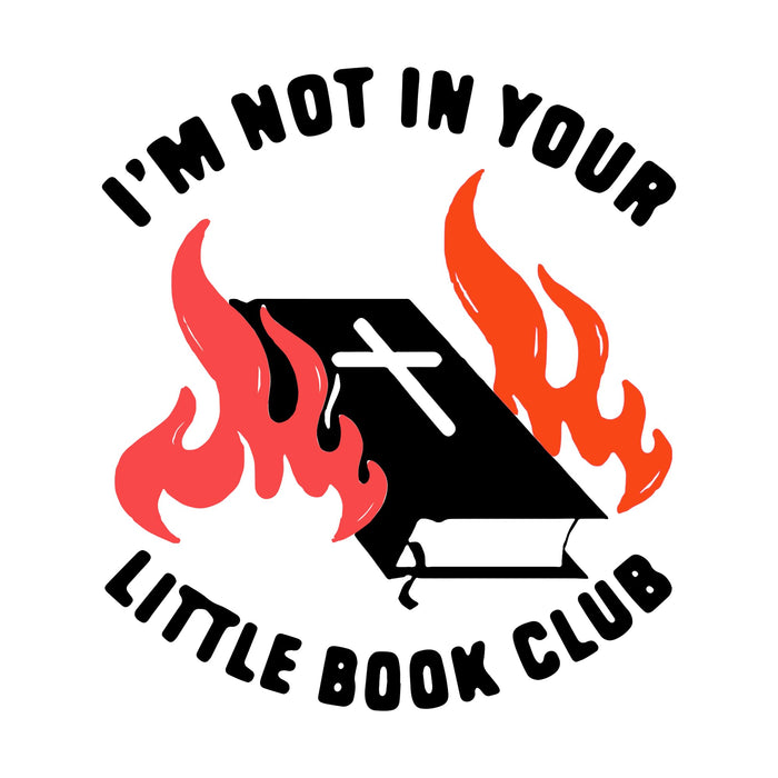 ALL I NEED IS ICED COFFEE I'm Not in Your Little Book Club Sticker 3pcs 3in