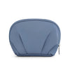 E-Tree Makeup Bag Half Moon Cosmetic Pouch Travel Toiletry Organizer Blue