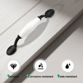 EZRENOVA 10 Pack Matte Black Cabinet Pulls 96mm Zinc Alloy Modern Style
