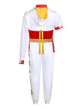 FENFATUO Kids Zombie Girls Halloween Costume 3PCS Mesh Top Pants Coat Size 7-8