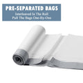 PACCOLYN Small Trash Bags 4 Gallon Drawstring 57 Count Unscented White