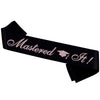 PYQWA Mastered It Graduation Sash Black Satin Rose Gold Foil Class of 2026