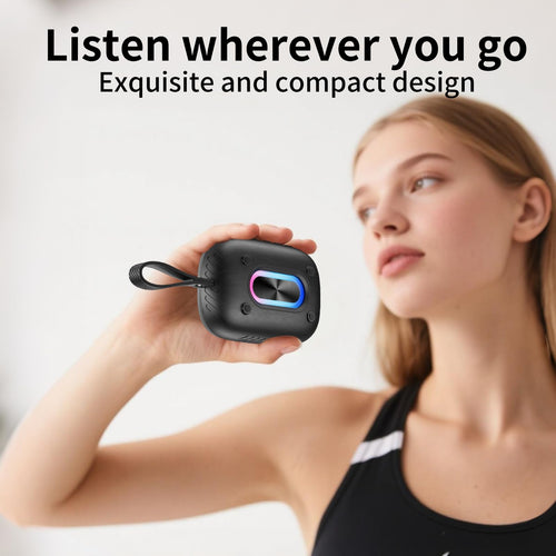 Waterproof Bluetooth 5.3 Speaker — Portable HD Sound for Shower, Pool, Beach & K