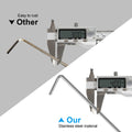Oligei 17 Pack Heavy Duty Metal Tent Stakes Silver 18in Outdoor Use