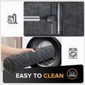 Mibao Front Door Mat Non-Slip Waterproof 35.5x59in Dark Grey TPR Backing