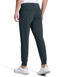 SERAMY Men's Golf Joggers Slim Fit Stretch Sweatpants Black Size L