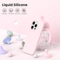 15 Pro Max Case 6.7", Slim Liquid Silicone 3 Layers Soft Gel Rubber Shockproof P