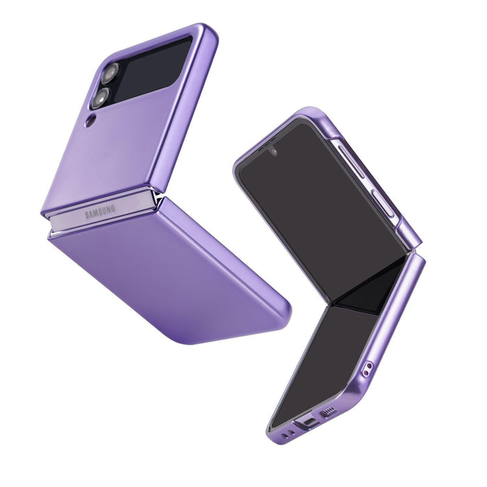 for Samsung Galaxy Z Flip 4 Mganetic Case Purple Full Cover Hard PC Ultra-Thin A