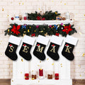 OLIKER 20in Monogram Christmas Stockings Red Velvet White Plush Cuffs Size M