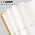 To Do List Notepad, 6.6x3.8" Daily Planner, Hourly Appointment Book, Yellow
