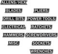 Pack of Magnetic Toolbox Labels, 3D-Printed Tool Box Labels, General Tool Box Or