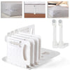 Moskiboly Upgraded Lock Bed Sheet Holders with Center Clips White Standard