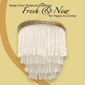 Trims by the Yard 6" Chainette Fringe Trim Polyester Decorative Flag Gold 10yd