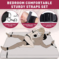 Couples Intimate Bondage Kit, Restraints System with Adjustable 75'' Straps, Handcuffs, Blindfold and Tickler, Adult Bedroom Accessories