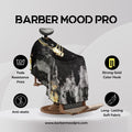 BM BARBER MOOD Professional Barber Cape Adjustable Neck Closure Gold Chain XL