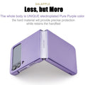 for Samsung Galaxy Z Flip 4 Mganetic Case Purple Full Cover Hard PC Ultra-Thin A
