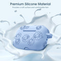Adorve AirPods Pro Case Cover with Cleaner Kit Soft Silicone Sky Blue