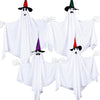 Threan 4-Piece Hanging Ghost Decorations 28-35" White Halloween Decor