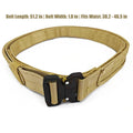 YouchingWld Belt V2 Adjustable Tactical Molle Belt Metal Buckle Khaki 36-46
