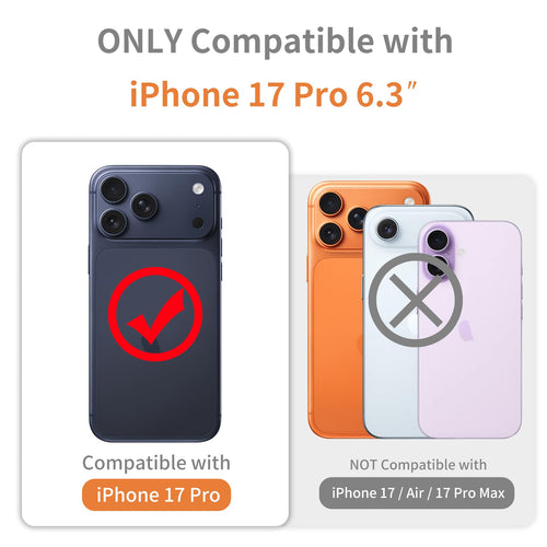 17 Pro Case Clear Glitter, Hard Pc Back Shockproof Protective Bumper Cover, Spar