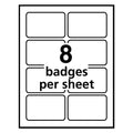 White Adhesive Name Badges - Avery 5395