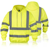 RadiantGear Hi-Vis Safety Hoodie Class 3 Reflective Yellow Size M