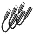 to 3.5mm Headphone Adapter 3 Pack — DAC Audio Dongle for iPhone 16/15, Samsung G