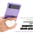 for Samsung Galaxy Z Flip 4 Mganetic Case Purple Full Cover Hard PC Ultra-Thin A