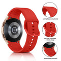 Apbands Silicone Sport Strap for Samsung Galaxy Watch 20mm Red Size 20mm