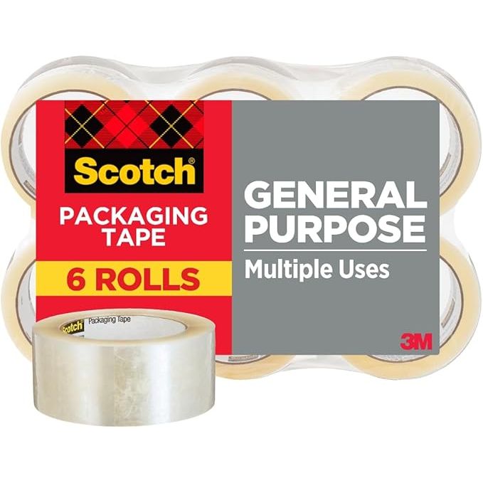 Scotch Heavy Duty Packaging Tape with Dispenser, 1.88 Inch x 54.6 Yards