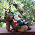 Garden Bear and Gnomes Statue Yard Lawn Home Decor