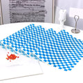 GotGala Oktoberfest Deli Sandwich Paper Blue White Checkered 100 Pcs