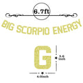 Zatain Big Scorpio Energy Banner Gold Horoscope Astrology Party Decor