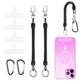 Tether Lanyard 2 Pack — Stretchy Retractable Anti-Drop Anti-Theft Spring Strap w