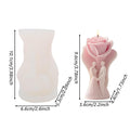Couple Candle Silicone Mold Wax Melt Epoxy Resin Rose Soap DIY Craft