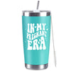 CUPLOOV Pregnant Blue Tumbler 20oz Insulated Cup with Lid & Straw