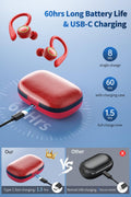 Wireless Earbuds, 60H Playback Bluetooth 5.3 Headphones,Noise Cancelling Wireles
